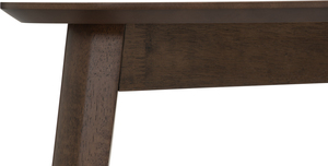 Mid Century Modern Triangular Solid <b>Wood</b> Dining <b>Table</b> <b>Small</b> Space Kitchen <b>Table</b> with Tapered Legs for 2-3 Persons - Product Image 4