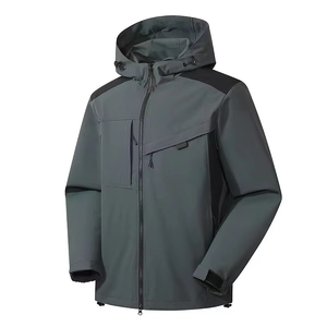 Veste Softshell Tactique pour Hommes avec Logo Personnalisé, Coupe-Vent et Imperméable, Idéale pour la Randonnée et les Sports - Product Image 3