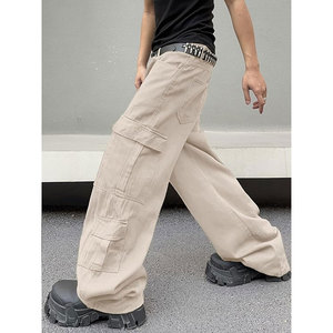 Pantalones Cargo de Estilo Informal para el Día a Día, Cómodos, de Corte Regular, con Múltiples Bolsillos, de Mezcla de Algodón Premium, con un Aspecto Elegante para Hombre - Product Image 2