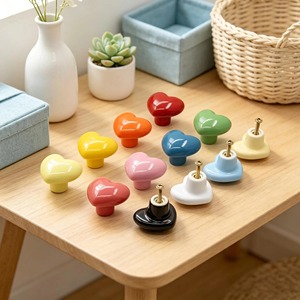 ceramic bedroom drawer <b>knobs</b> Wholesale ceramic drawer <b>knobs</b> Handmade ceramic cabinet <b>knobs</b> Red yellow kitchen <b>knobs</b> furniture - Product Image 5