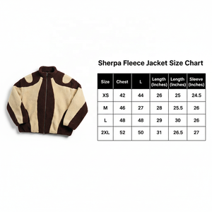 Chaqueta de Forro Polar Sherpa con Bloques de Color Personalizados para Hombre y Mujer |   Abrigo de invierno con cremallera estilo Teddy |   Fabricante de Marca Privada OEM - Product Image 6