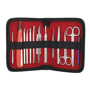 Kits chirurgicaux personnalisés de 13 pièces avec manche de scalpel, lames de couteaux, ciseaux, pinces, ensembles d'outils avec étui en cuir, prix avantageux - Product Image 5