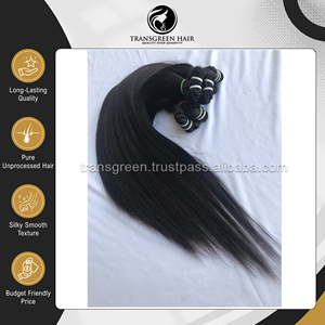 100% Raw Unprocessed Cuticle Aligned 20 Inches Virgin Brazilian Silky Straight Human Virgin Hair Bundles from Indian Supplier - Product Image 5