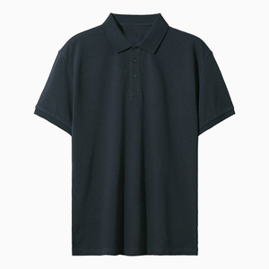 Camiseta Casual de Manga Corta para Hombre, de Algodón Grueso y Transpirable, con Patrón Sólido, para Fabricante de Ropa Personalizada - Product Image 2