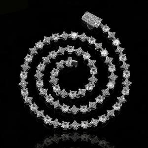 Cadena de diamantes al por mayor en oro blanco para bodas y eventos formales disponible a un precio razonable - Product Image 1