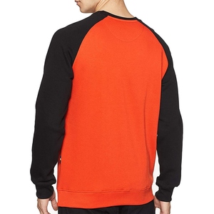 เสื้อสเวตเชิ้ตแขนยาวสีแดงดำสำหรับผู้ชาย คอกลม ทรงลำลอง ผ้าถัก สีพื้น ทรงปกติ เหมาะสำหรับใส่ในฤดูใบไม้ร่วง - Product Image 2
