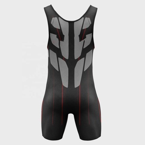 Uniforme de Lucha Libre Personalizado para Hombre, Sublimado, de Secado Rápido, Transpirable, de Una Pieza, 100% Poliéster, con Logotipo Frontal - Product Image 6