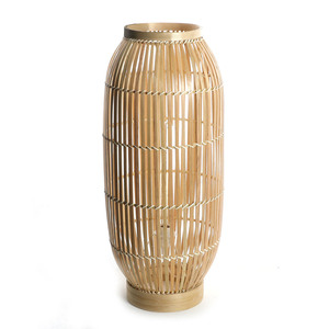 Lámparas de pie de bambú decorativas al por mayor, con pantalla de lámpara artesanal de último diseño. - Product Image 6