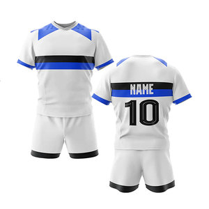 100% Polyester Quick Dry Unisex Rugby Jersey Sets Customized Sublimation Long Breathable Shirts Shorts Men's Rugby Uniform - Product Image 4