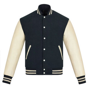Fabricant de vestes universitaires personnalisées offrant des vestes Letterman 100% laine avec manches en patchwork, vente en gros pour les vêtements - Product Image 3