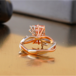 14K <b>Gold</b> Fine Jewelry 3.15 CT Fancy Vivid Red Lab Grown Diamond <b>Ring</b> Rare Color Statement Fashion <b>Rings</b> - Product Image 4
