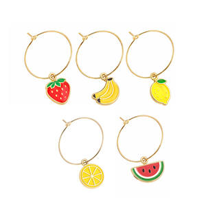 Lot de breloques à vin en métal réutilisables et portables JIN JUMBO, motif floral mignon, pour accessoires de bar – Offre promotionnelle du fabricant - Product Image 2