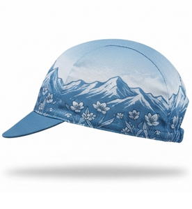 Breathable Printed Sport <b>Cap</b> With <b>Mountain</b> Flower Design Unisex Sport Hat For Spring Summer Outdoor Activities Casual Style - Product Image 2
