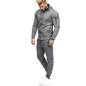 Ensemble de vêtements de sport pour hommes en gros, ensemble deux pièces décontracté, jogging, chaud, respirant, ensemble de vêtements de sport pour la remise en forme - Product Image 1