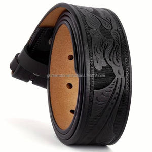 Ceinture en cuir western unisexe de haute qualité, avec de nombreux designs élégants et des tailles personnalisées. Ceinture en cuir travaillé. - Product Image 6