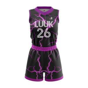 ชุดยูนิฟอร์มบาสเก็ตบอลสำหรับผู้หญิง พิมพ์ลายแบบรีดร้อน ระบายอากาศได้ดี ซับเหงื่อ คุณภาพสูง ผลิตจากโพลีเอสเตอร์ 100% - Product Image 5
