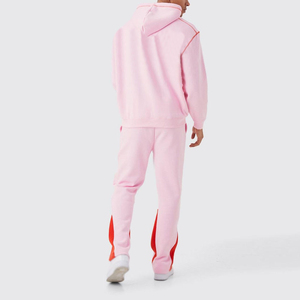 <b>Sweatpants</b> and Hoodie Mens Set Two Piece Tracksuit OEM Sun Faded Men Joggers <b>Flared</b> <b>Sweatpants</b> Set <b>wholesale</b> rate custom - Product Image 3