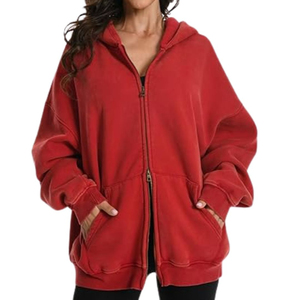 Sweat-shirt à capuche noir pour femme, coupe classique, en coton tricoté, couleur unie, pour l'automne, avec poches, style respirant - Product Image 6