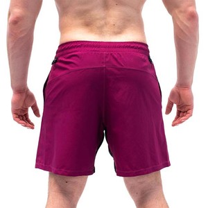 Men's Purple Quick Dry Elastic <b>Waist</b> Shorts Casual Sport Short Solid Color Knitted Polyester Athletic Wear - Product Image 2