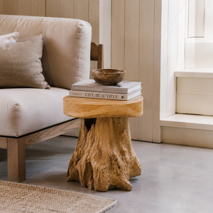ARTERRA Premium Eco-Friendly Teak Root Mushroom <b>Stool</b>-Durable Rustic Design for Villa Hotel Apartment & Warehouse Use - Product Image 3