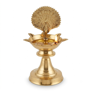 Premium Brass Oil Lamp Diya Table Top & Home <b>Mandir</b> Decorative Diwali Home Temple Decor Festival Lighting Durable Elegant Design - Product Image 1