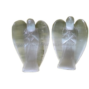 Wholesale Natural Agate Stone hand Craved Best Quality High Flashy <b>Rainbow</b> Moonstone Crystals <b>Wings</b> Angel For Sale - Product Image 4