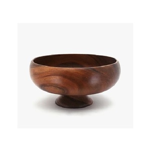 Support à fruits en bois naturel fait main, bol surélevé pour collations, noix, bonbons et décoration de table sophistiquée pour la maison - Product Image 2
