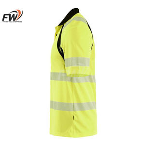 Camisas de Trabajo Personalizadas para Hombre, Manga Corta, Alta Visibilidad, Camisa de Seguridad para la Construcción, Camisa de Trabajo Reflectante - Product Image 4