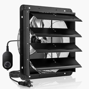 Ventilatore di Scarico da 18 Pollici con Controllo di Velocità Variabile, Montaggio a Parete, 2200 CFM, Motore AC, Acciaio Resistente - Product Image 1