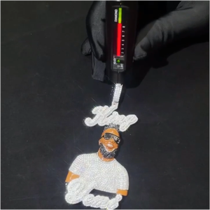 Colgante Personalizado Rapper VVS, Amuleto de Personaje de Dibujos Animados, Cara 3D, Chapado en Plata 925, Joyería Hip Hop, Colgante de Moissanita - Product Image 1