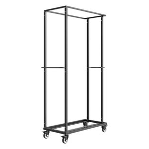 Carrello Porta Sedie Pieghevole in Metallo Resistente con Capacità di 227 kg (500 libbre) per 60 Sedie, Carrello Girevole per Hotel - Product Image 6