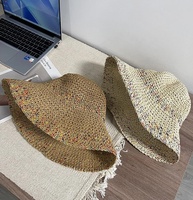 Sac de plage décontracté pliable en raphia brodé à la main de haute qualité, rayé, en herbe naturelle, pour femme, idéal pour les voyages en extérieur