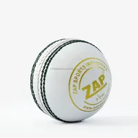 Balle de cricket en cuir ZAP Tournament, qualité supérieure, finition cirée unique, cousue à la main, durable, 5 1/2 oz, couleur et taille personnalisées, Inde