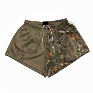 Nuevos Pantalones Cortos de Rugby Estampados 100% Poliéster para Hombre, Premium, Talla Grande, Bolsillos Abiertos, Secado Rápido y Transpirables - Product Image 1