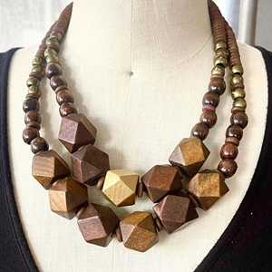 Collier en bois de qualité supérieure, robuste, couleur unie, personnalisable, vente en gros directe usine - Product Image 1