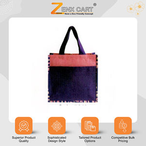 ผู้ส่งออกชาวอินเดีย จำหน่ายถุงปอกระเจาขนาดใหญ่พิเศษ คุณภาพเยี่ยม ขายดีที่สุด เหมาะสำหรับใส่ของขวัญและช้อปปิ้ง มีหูหิ้วและฝาปิด พร้อมตัวเลือกแบบกำหนดเองได้ - Product Image 2