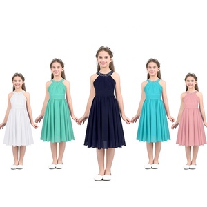 ชุดเดรสเจ้าหญิงผ้าชีฟองสำหรับเด็กผู้หญิง4-16คนล่าสุดสำหรับงานเลี้ยงวันเกิดวันหยุดฤดูร้อนถ่ายภาพงานแต่งงาน - Product Image 1