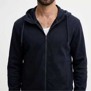 Sudadera con capucha y cremallera para hombre, personalizada, con lavado ácido, 100% algodón, estilo vintage retro con cuentas, para otoño, ropa urbana, pedido al por mayor, proveedor OEM ODM - Product Image 4