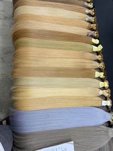 Extensions de cheveux humains vietnamiens vierges Remy à double tirage, à pointe plate, à pointe kératine, à mini-pointe plate, pour pose à la kératine, en gros - Product Image 2