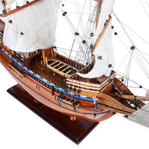 โมเดล Mayflower ที่มีคุณภาพสูงเรือทำจากไม้ซีดาร์ของตกแต่งบ้านศิลปะการจัดหางานฝีมือที่มีภาพวาด (80Lx30Wx74H ซม.) - Product Image 3