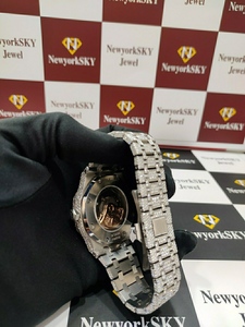 Reloj de Lujo NewyorkSKY con Diamantes, 41 mm, Redondo, de Acero Inoxidable, Analógico, de Cuarzo, para Hombre, con Cierre Desplegable - Product Image 5