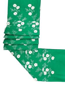 Tela tejida bordada con apliques florales de algodón ecológico de alta demanda para confección de vestidos, blusas Kurti para mujeres y niñas. - Product Image 5