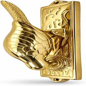 Timbre de puerta de aluminio estilo antiguo hecho a mano con diseño de pájaro, timbre rústico de latón para exteriores - Product Image 3