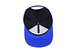 Casquette de camionneur pour adulte à 6 panneaux découpée au laser et perforée avec logo brodé, dos perforé pour un port confortable, toutes saisons, fabriquée au Vietnam - Product Image 4