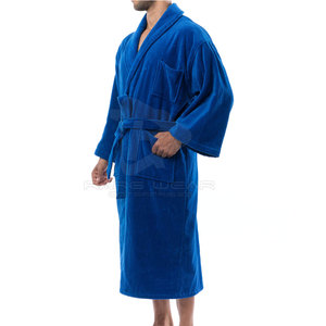 Peignoir en tissu éponge pour homme, luxe quotidien, 100% coton, respirant, tissu moelleux, confortable, collection haut de gamme pour la maison - Product Image 4