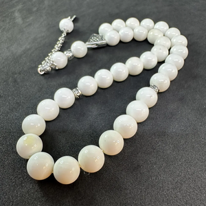 Tasbih de 33 cuentas de piedra de nácar: Cuentas de oración - Product Image 4