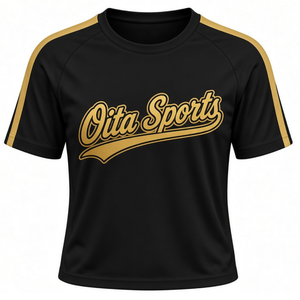 Black <b>Gold</b> Cheer Jersey Short Sleeve Athletic Team Apparel Sports <b>Shirt</b> Performance Training Wear Competition Uniform Top - Product Image 1