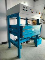 DIVINE MACHINERY SOLUTION - Prensa Industrial para Láminas de Plástico Reciclado en Caliente/Frío, Cilindro Hidráulico Automático, 1.5m X 1.5m, 80