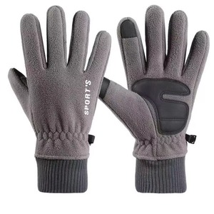 Custom Winter Fleece <b>Gloves</b> Warm Windproof <b>Touch</b> <b>Screen</b> Unisex Driving Typing Soft Polyester <b>Gloves</b> - Product Image 5