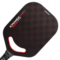 Raquette de pickleball en fibre de carbone moulée intégrale TOPPRO T7001 18K rouge, entièrement personnalisable OEM ODM, nouvelle arrivée 2025